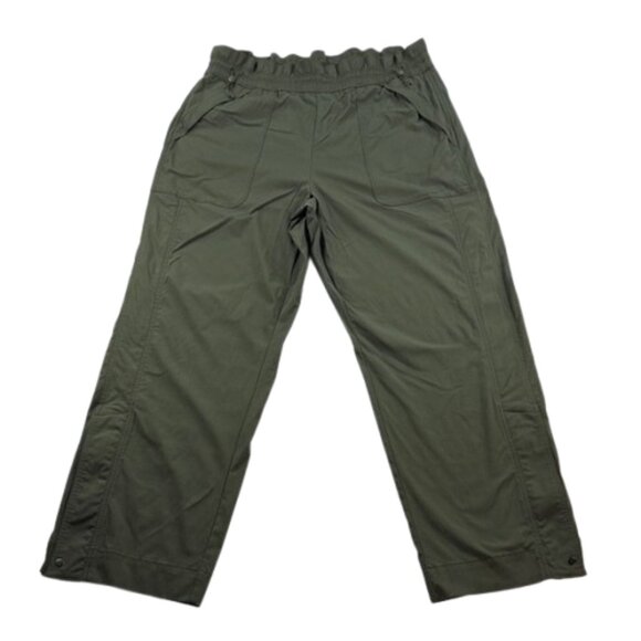 Athleta Trekkie Parachute Pants Olive Green Size 14 - Picture 4 of 13
